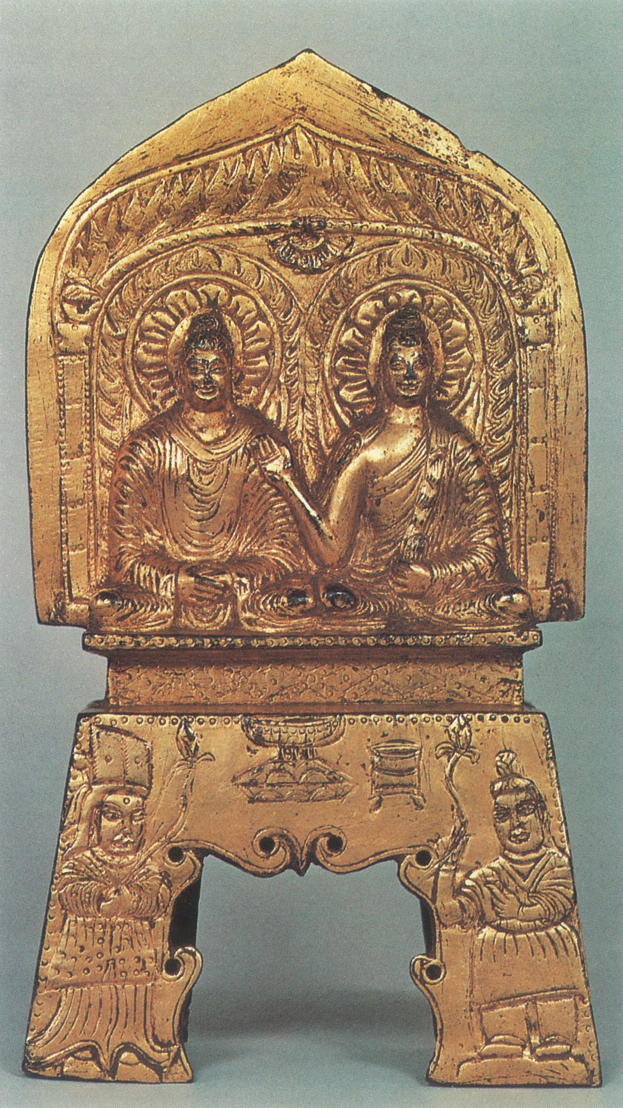 大夏勝光二年金銅佛坐像| 財團法人覺風佛教藝術文化基金會